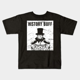 Lincoln The History Buff | Funny American History Teacher Kids T-Shirt